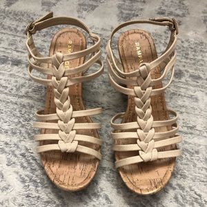 Rampage Beige Sandal Wedges